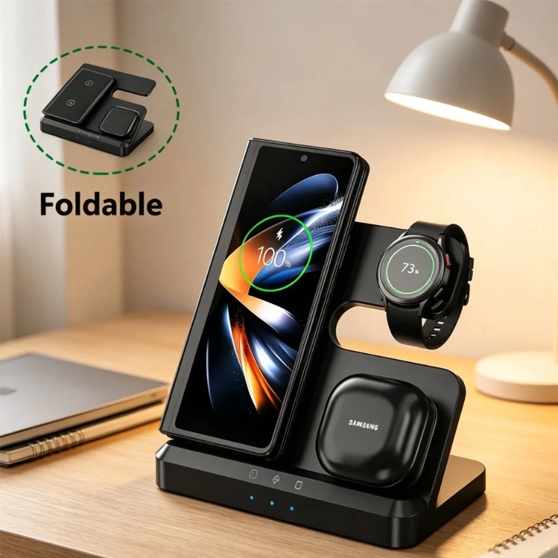 Watches Smartwatch Samsung - Cargador Inalámbrico Rápido 3 en 1