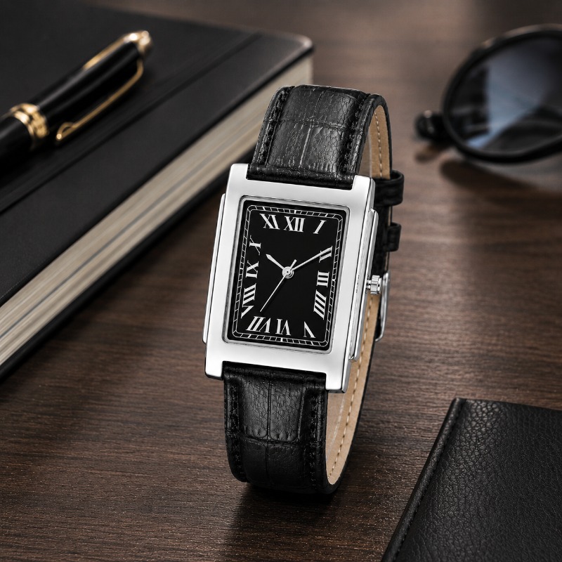 Smartwatch Vintage Watches For Men - Relojes minimalistas rectangulares para hombre, reloj