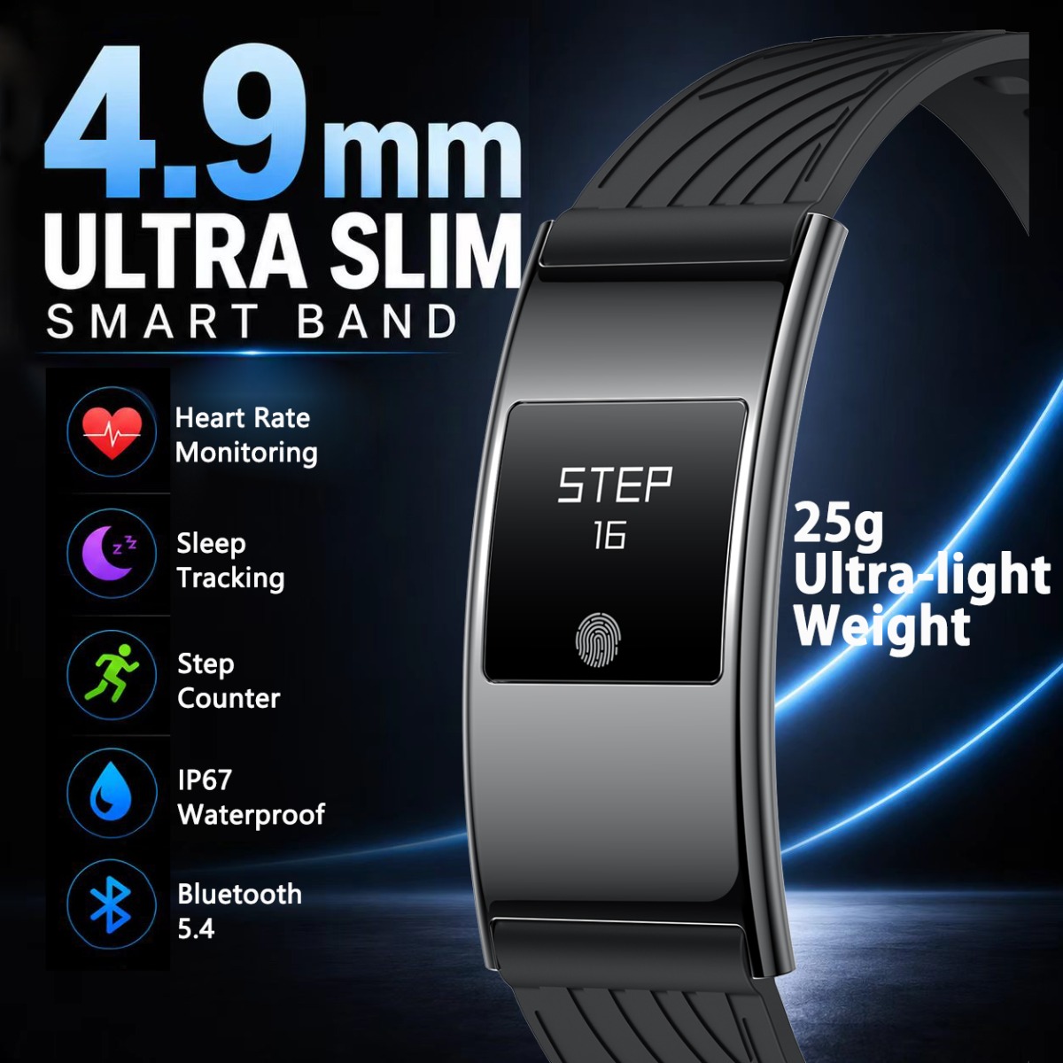 Smartwatch Slim Watches For Men - Reloj Inteligente Ultrafino de 4.9mm, NUEVO