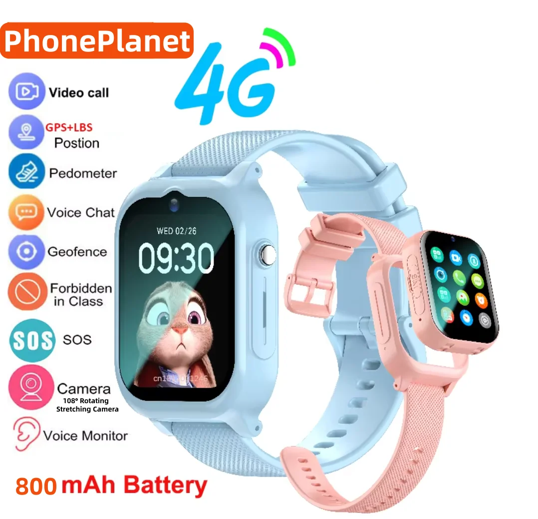 Smartwatch Digital Watches For Kids - Reloj Inteligente 4G para Niños con