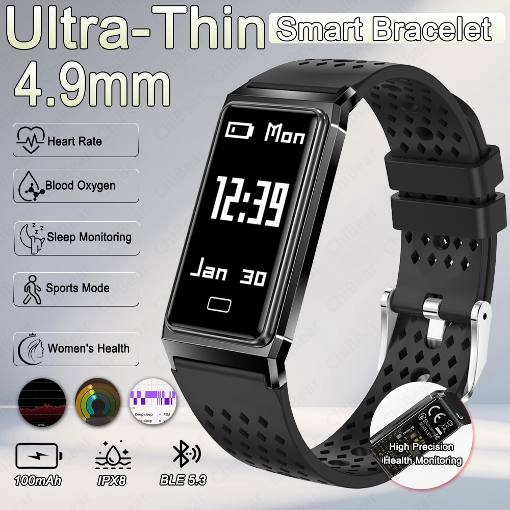 Smartwatch Slim Watches For Men - Nuevo Reloj Inteligente Ultrafino de 4.9mm