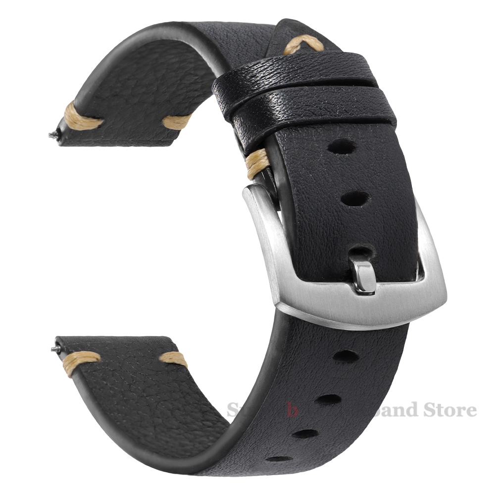 Correas de cuero genuino para  - Smartwatch Vintage Watches For Men reseña y precio