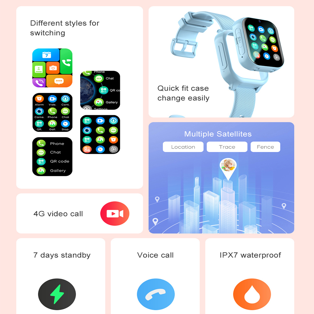 Reloj inteligente para niños 4 - Smartwatch Digital Watches For Kids reseña y precio