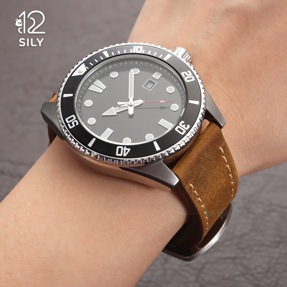 Correa de reloj de cuero de be - Smartwatch Vintage Watches For Men reseña y precio