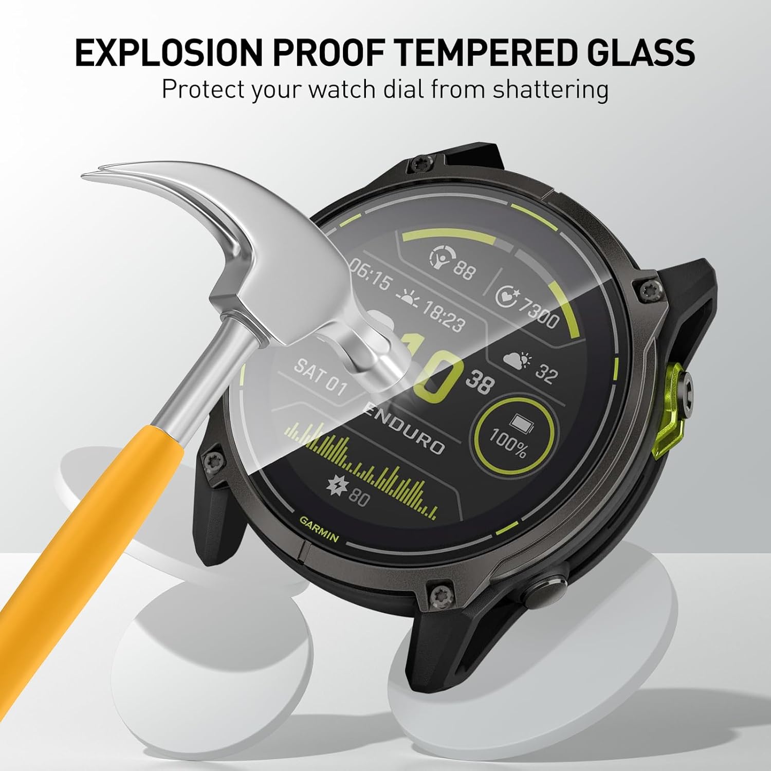 Películas de vidrio templado p - Smart Watch Screen Protector reseña y precio