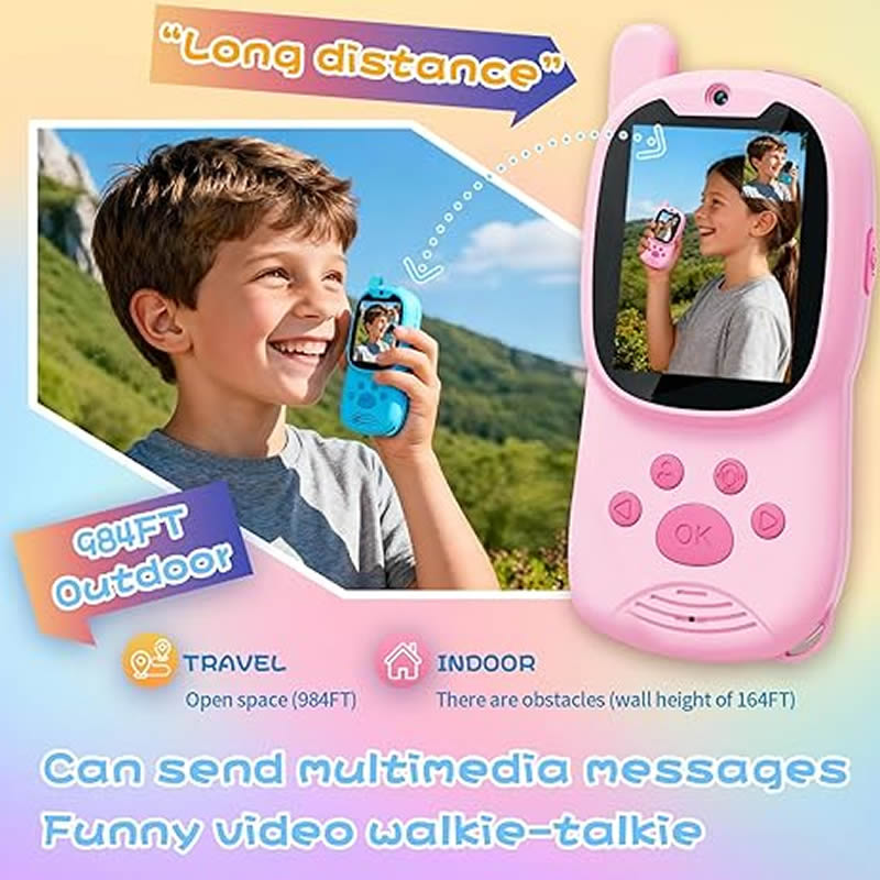 Walkie Talkies Lindos, Paquete - Smartwatch Digital Watches For Kids reseña y precio