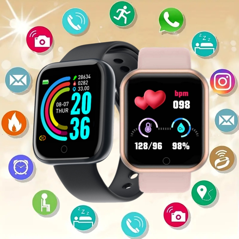 Reloj inteligente Y68 D20 para - Smartwatch Digital Watches For Kids reseña y precio