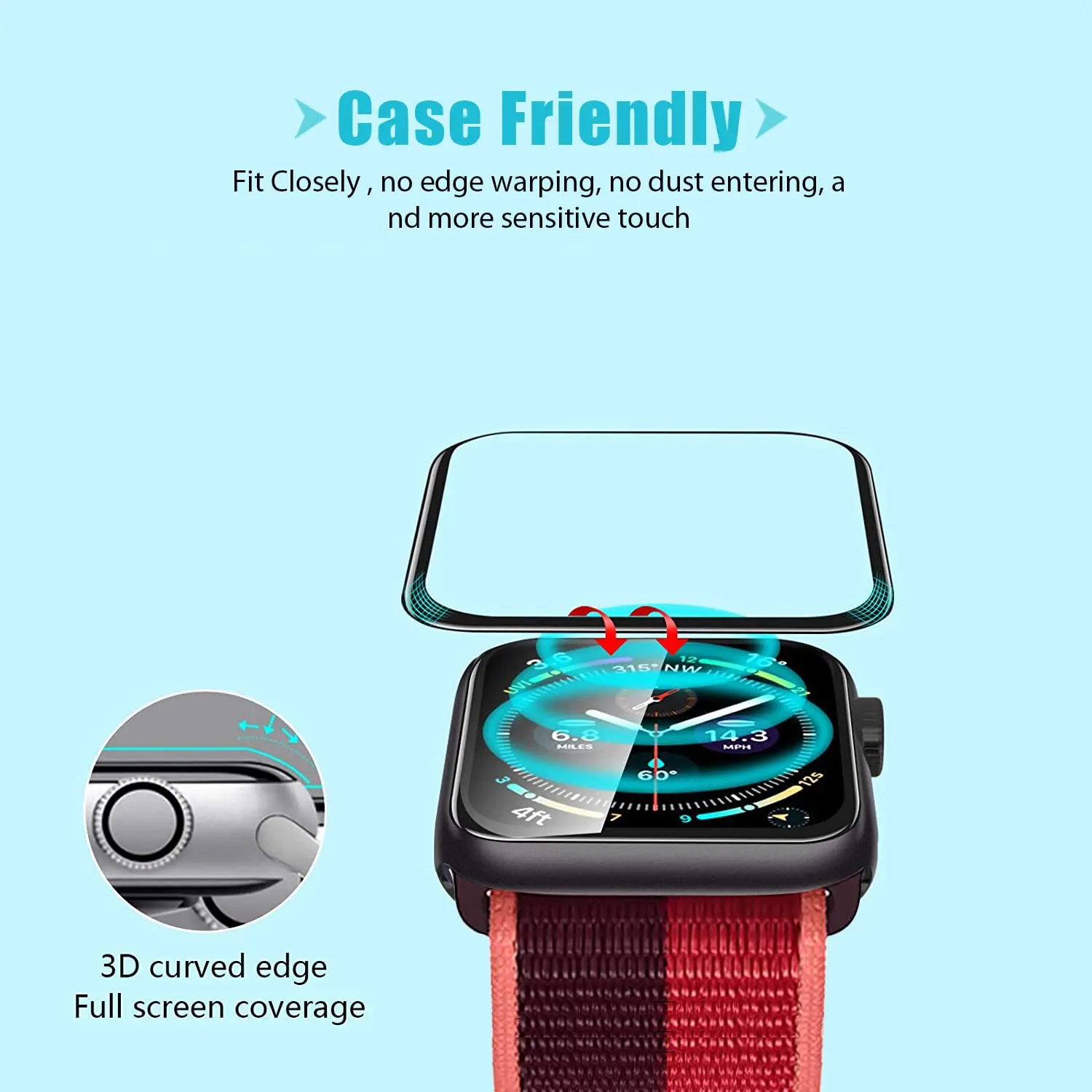Protector de Pantalla 3D de Vi - Smart Watch Screen Protector reseña y precio