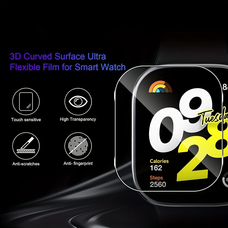 3-5 piezas de vidrio templado  - Smart Watch Screen Protector reseña y precio