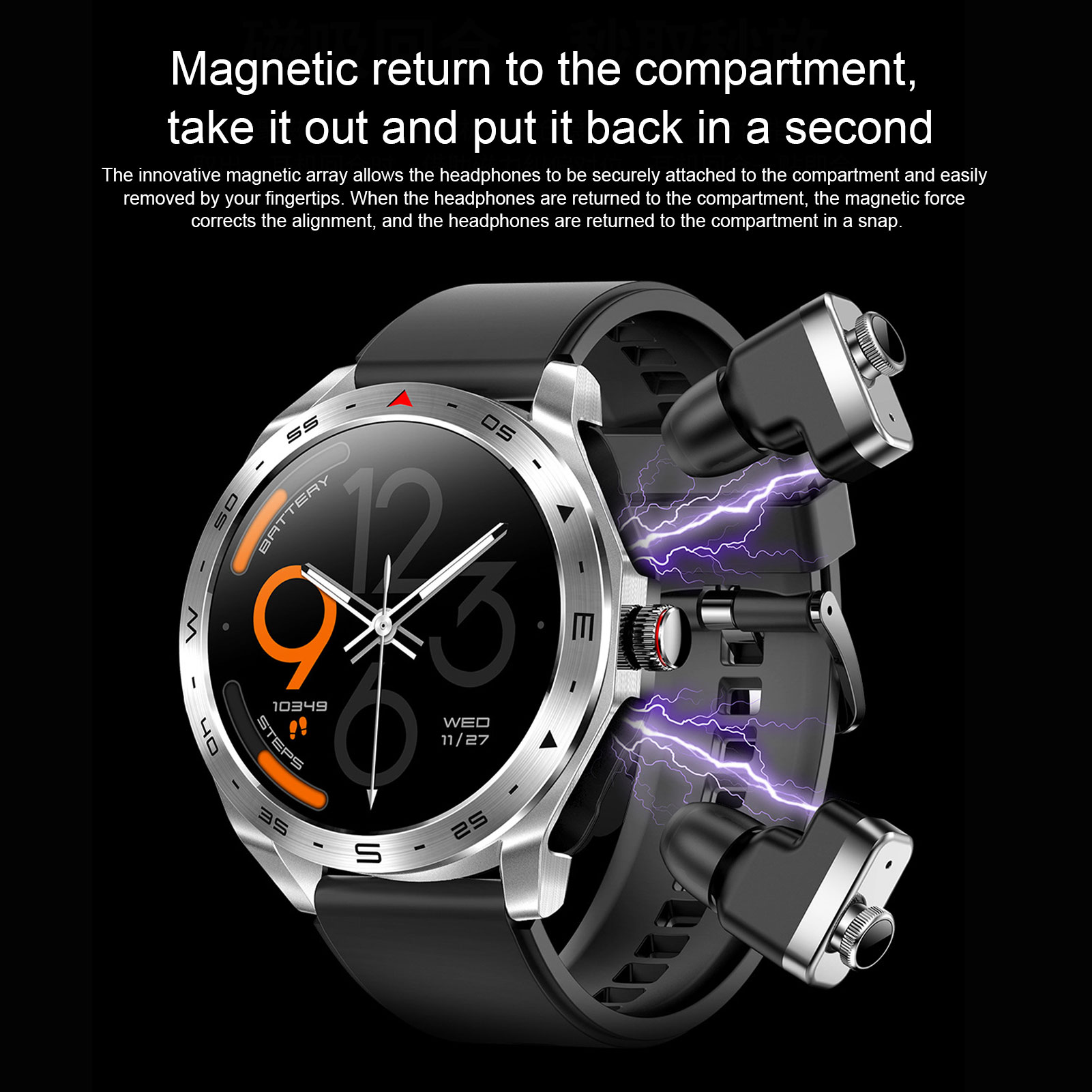 Reloj inteligente 2 en 1, temp - Smartwatch Noise Watches reseña y precio