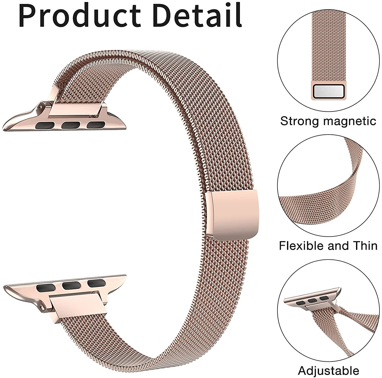 Correa delgada de bucle milané - Smartwatch Slim Watches For Men reseña y precio