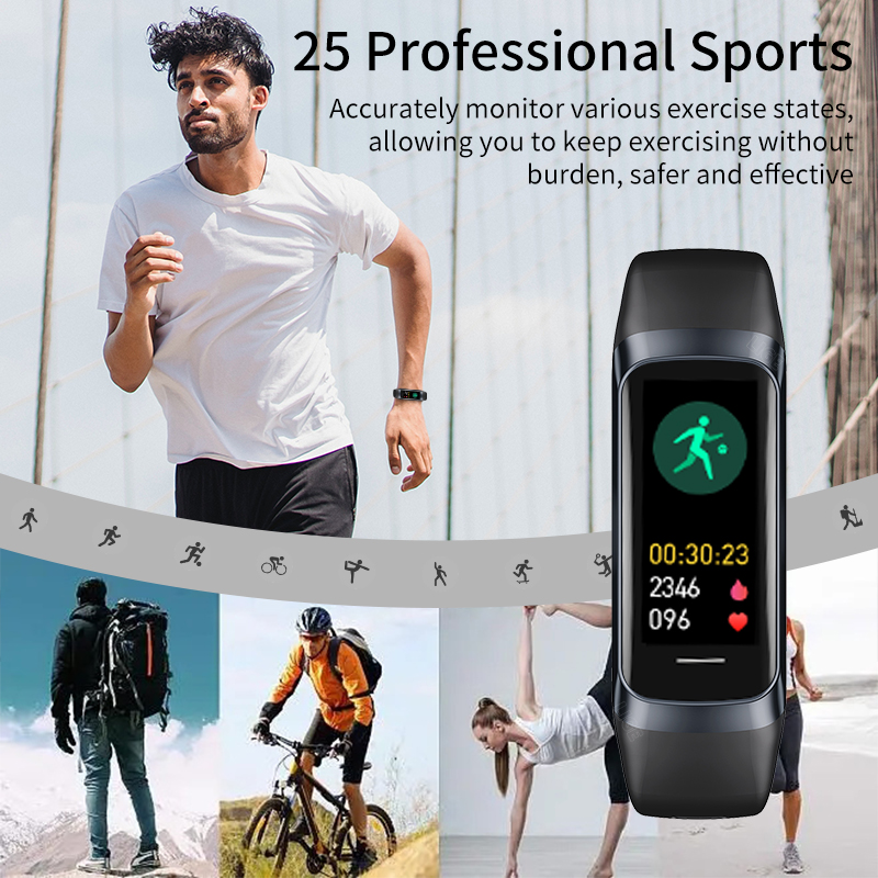 LIGE 1,1 pulgadas Amoled Monit - Smartwatch Slim Watches For Men reseña y precio