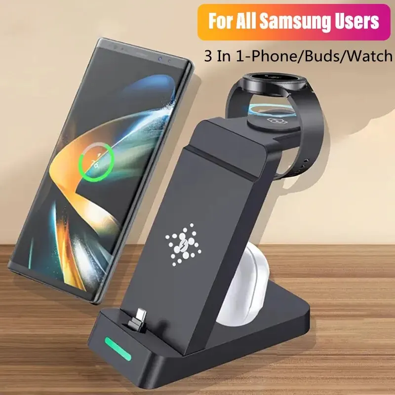 Estación de carga 3 en 1 para  - Watches Smartwatch Samsung reseña y precio