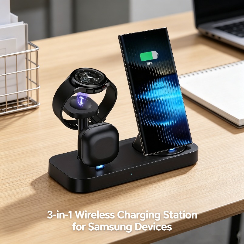 Cargador Inalámbrico 3 en 1 co - Watches Smartwatch Samsung reseña y precio