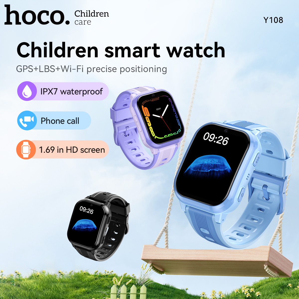 Reloj inteligente HOCO Y108 co - Smartwatch Digital Watches For Kids reseña y precio