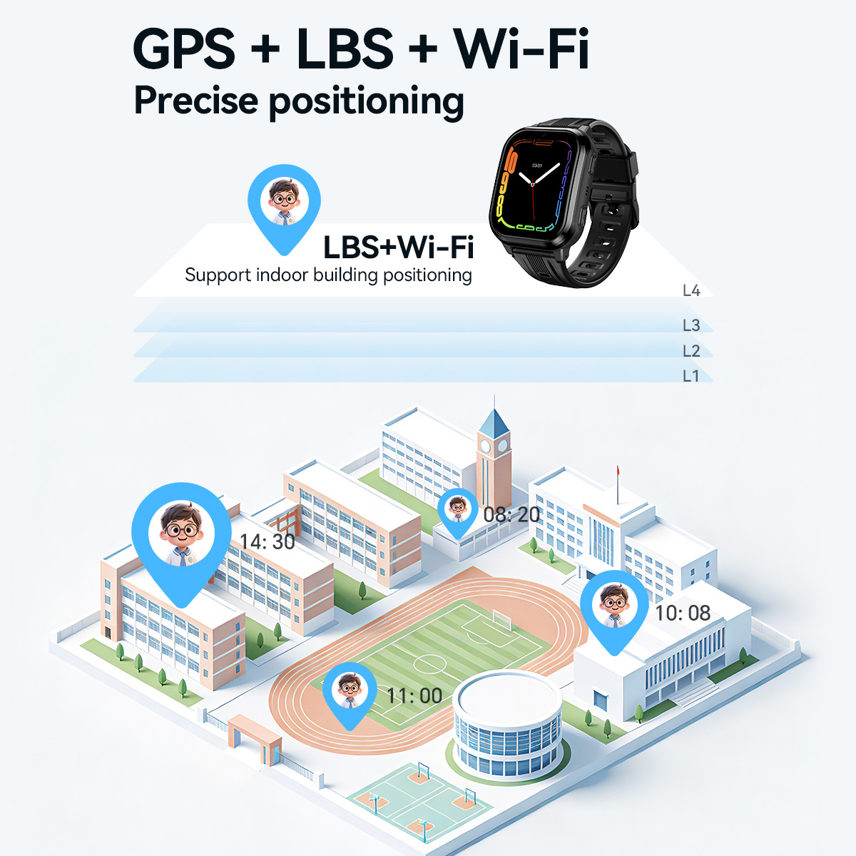 Reloj inteligente HOCO Y108 co - Smartwatch Digital Watches For Kids reseña y precio