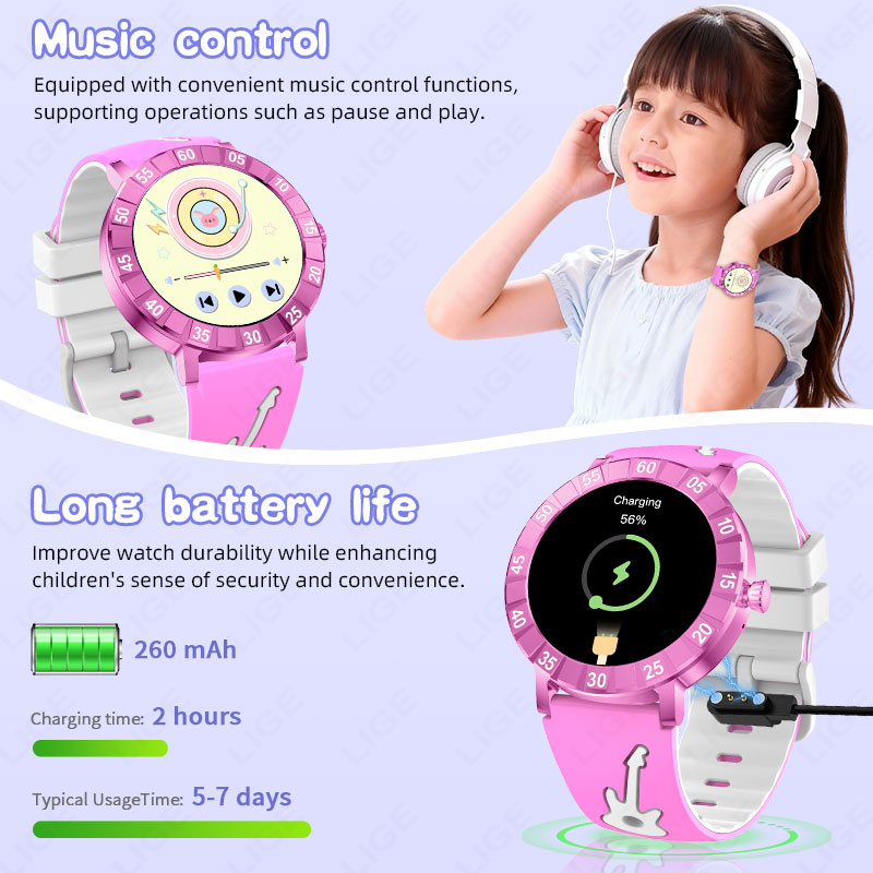 Reloj Inteligente LIGE para Ni - Smartwatch Watches Useful Gift For Boys reseña y precio
